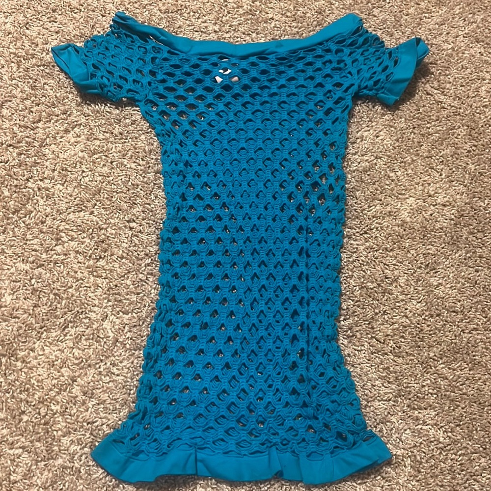 Super stretchy diamond fishnet top